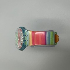 Swatch Color The Sky Men Watch 34mm Rainbow Dial Swiss GS124 New Battery