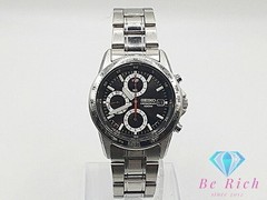 Seiko Chronograph SND371P 7T92-0DW0 Quartz Analog Watch Black New Japan