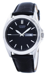 Citizen BF0580-06E Men’s Quartz Watch Black Dial Black Leather Strap