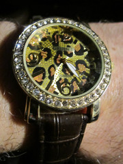 MEN’S GRUEN II WATCH LEOPARD THEME DIAL RUNS GREAT FITS UP TO 8″ WRIST – GW-22A