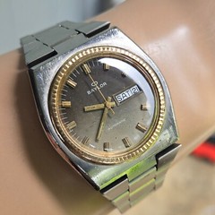 Vintage BAYLOR men’s automatic watch day/date swiss ETA 2789 17Jewels 1970s