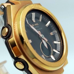 CASIO G-MS MSG-W200CG Rose Gold Ladies Radio Solar Watch 13.5cm 5.3in