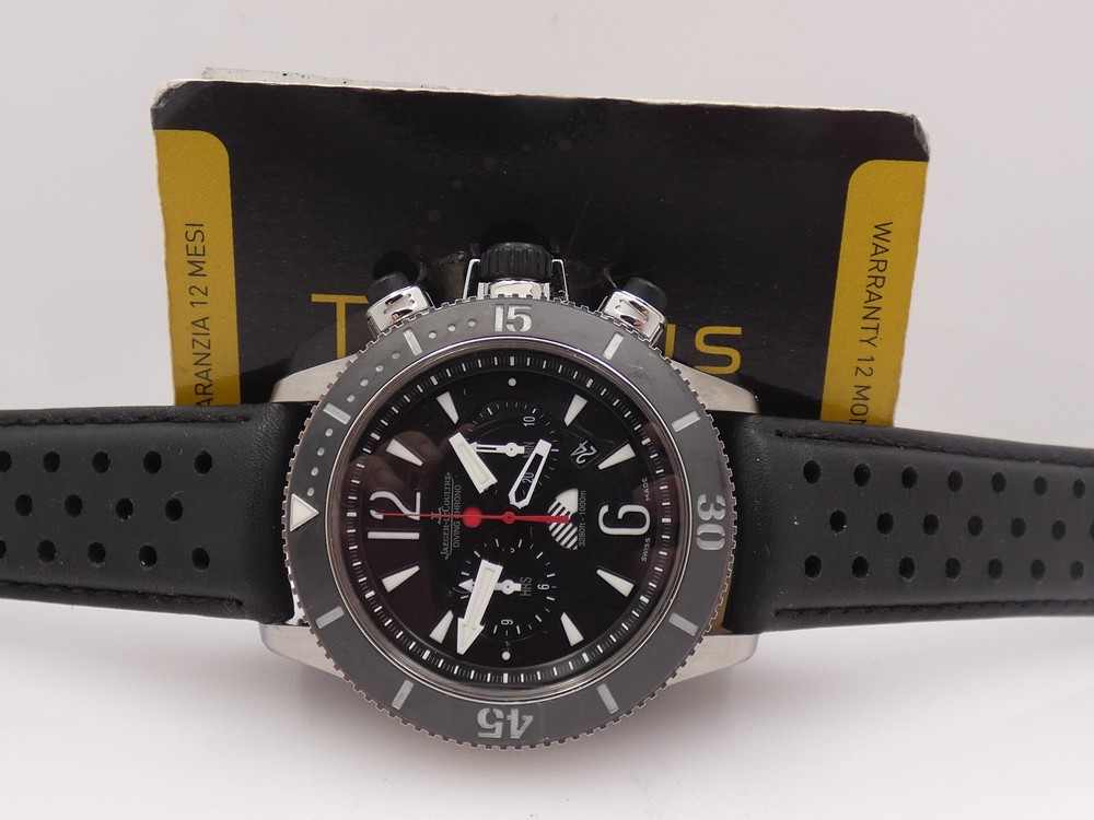 JAEGER-LECOULTRE MASTER COMPRESSOR DIVING NAVY GMT Q178T470 + PAPERS 2015 WATCH