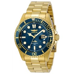 Invicta 30024 Men’s Pro Diver Quartz Men’s Watch Gold/Blue. NIB 3 Year Warranty
