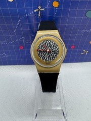 Vintage Swatch Watch 1985 – LT102 Leopard Dial Working