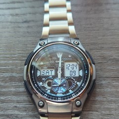 Casio AQ-190W Ana-Digi Quartz Chronograph World Time Alarm SS 100m Watch