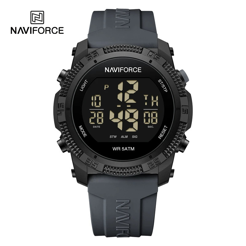 Naviforce 7104 Luxury Men Fashion Watch Water Resistant Wristwatches Silicone St