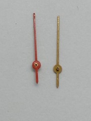 Vintage Lot 2pcs. RED Sweep Second Hand Ø 0.17 Length 11mm. NEW OLD STOCK Watch