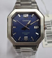 CASIO MTP‑B195 Series MTP-B195D-2AV Blue Dial Analog 38 mm New Men’s Watch