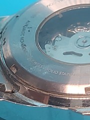 Android Automatic Watch, Running, Red Dial, Needs Cleaned, 48mm