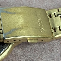Relic Folio Quartz Watch ZR77018 Men 30m Gold Black Analog Needs Battery