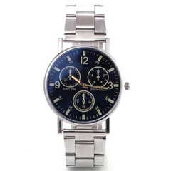 Mens Stainless Steel Analog Watch,Stylish Simple Quartz Classic Work Business…