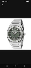 Technomarine Men’s Watch Coral Legacy Quartz Olive Green Dial Bracelet TM-416075