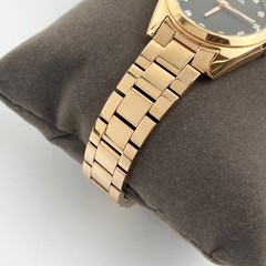 Bulova Surveyor 97P156 Womens Quartz Watch Grey Dial Rose Gold Diamond Stainless