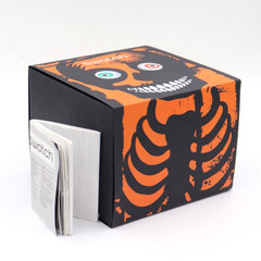 New Swiss Swatch IT’S SPOOKY TIME Black Silicone Halloween Watch 47mm SB03B700