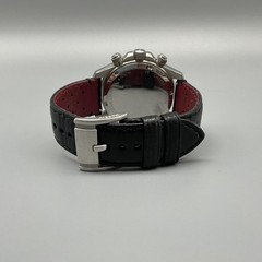 Fossil CH2859 Mens Watch 44mm Black Dial Chronograph Leather Date New Battery
