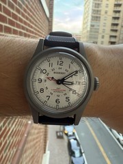 Boderry Landmaster Titanium Automatic Field Watch GMT 3 Straps Included. Tritium