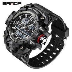 Men Large OVERSIZED Waterproof Digital Sports Military Tactical WRIST WATCH 57mm