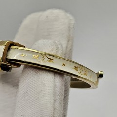 Vintage Kurz 17 Jewel Enamel Band Mechanical 11mm Watch Running