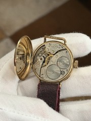 Vintage Waltham Marca Blanco Art Deco Enamel Dial GF Men’s Classic Dress Watch