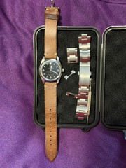 ADDIESDIVE DEEPSEAHUNTER VH31 Quartz Watch Black Dial 100m, w/Bracelet & Strap
