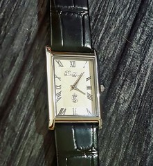 Pierre Lucerne Epson-Seiko Y120 Slim Mens Tank Dress Watch
