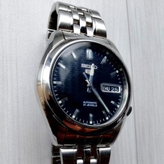 SEIKO 5 Automatic 7S26 01V0 Transparent Back 5 Logo Monogram (Patterned) Dial