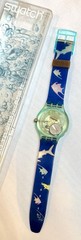 SWATCH WATCH Happy Fish Scuba SDN101 1991 New w/ Box and Papers (visible coil)