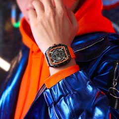 Top Brand Men’s Watches Luxury Square Quartz Wristwatch Waterproof Luminous Chr