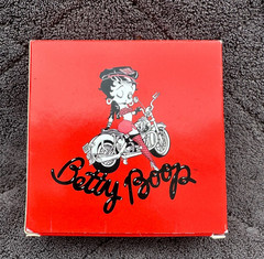 AVON Biker Betty Boop Watch With Heart Tin Avon 2008-Born To Boop! NEW!!