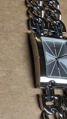 Guess Women’s MOD Heavy Metal Silver Tone Dial Watch – W1117L1 Nice Rare
