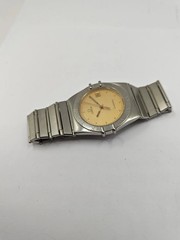 Omega Constellation Manhattan Quartz Champagne Dial Date Original
