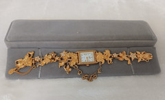 Kirks Folly Secret of the Seven Angels Quartz Watch Gold Bracelet Box