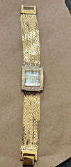 Jeanne Cooper Duchess Collection Shimmer Gold Tone Watch Japan Movement B1911