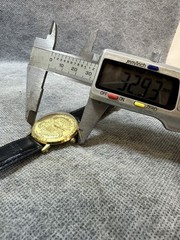 Watch Moonlight Coins Quartz Case:33mm New Battery