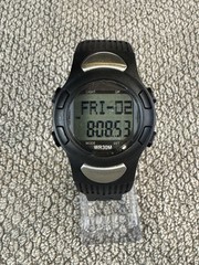 Medline Mens 30m Black Digital Pedometer Digital Alarm Chrono Watch~New Battery