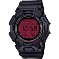 Casio G-SHOCK GD-010BBR-1JF BLACK AND BOLD RED Dial Gift Men Round Resin Watch