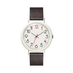 Tacs White Dial Brown Leather Band 41.5mm Quartz Watch TS2001A