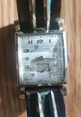 Vintage 1930’s Glycine Watch 17 Joule Model 184 Mvmnt Running