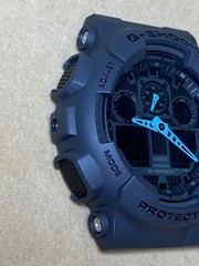 G‐SHOCK GA‐100C Gray ×Light blue/Battery ・ Near