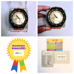 Swatch Special Fun Scuba SUGB103 Climbing Lobster Wristwatch Underwater