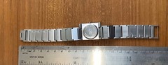 Vintage Lady’s Donna D’Oro Quartz Watch Stainless Bracelet Offest case & Dial
