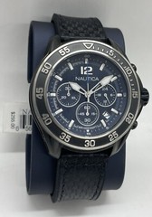 Nautica NMD Blue Dial Chronograph Black carbon fiber dial Men’s Watch NAD25506G
