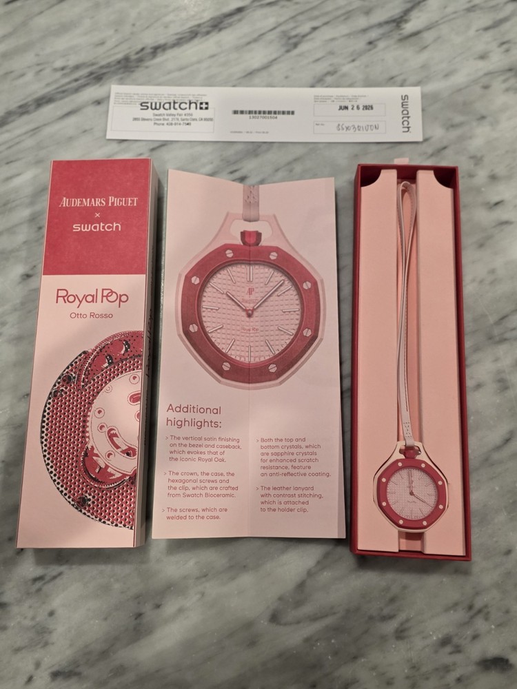 Brand New Swatch × AP Royal Pop “Otto Rosso” ✅️ 100% AUTHENTIC