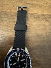 Seiko 5 Sport Mens SRPD93 Blue Dial Automatic Silicone Band Watch (READ)