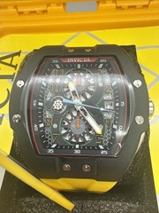 Invicta Racing Gridlock Yellow Dial Men’s Watch 48337 New In hard Case