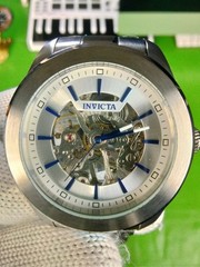 Invicta 25758 Vintage Men’s Mechanical Automatic Silver SS Watch 45 mm WR 100 M