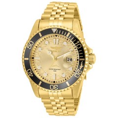 Invicta Men’s Watch Pro Diver Yellow Gold Plated Stainless Steel Bracelet 30613