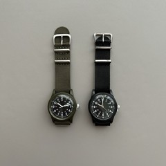 【NEW】Daiso Military style Quartz Watch Set of 2 Olive & Black SEIKO moment Japan