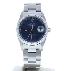 Rolex Datejust 36mm 16220 Blue Index Dial Oyster Bracelet Box Booklet
